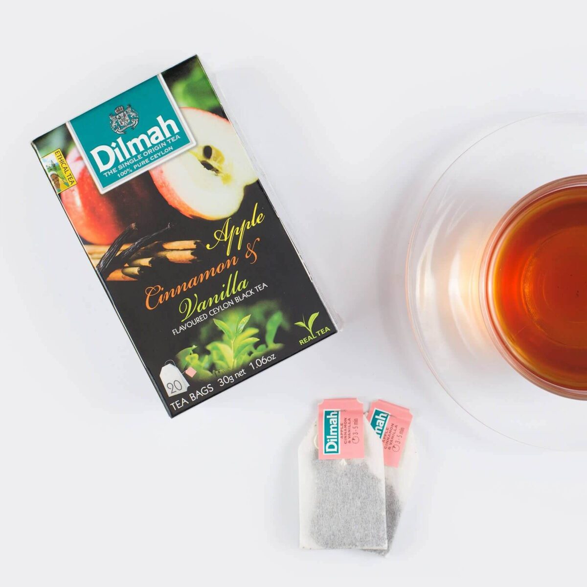 Dilmah Apple-Cinnamon-and-Vanilla-flavoured ceylon tea