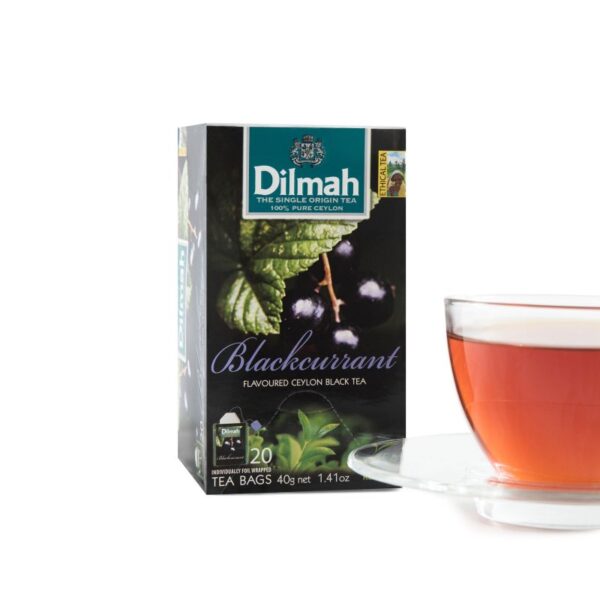 Dilmah Blackcurrant flavored black tea bags