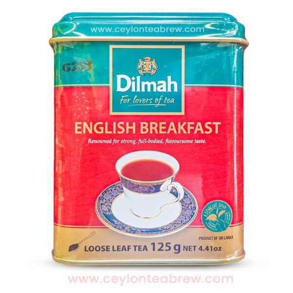 Dilmah Ceylon English Breakfast leaf black tea caddy1