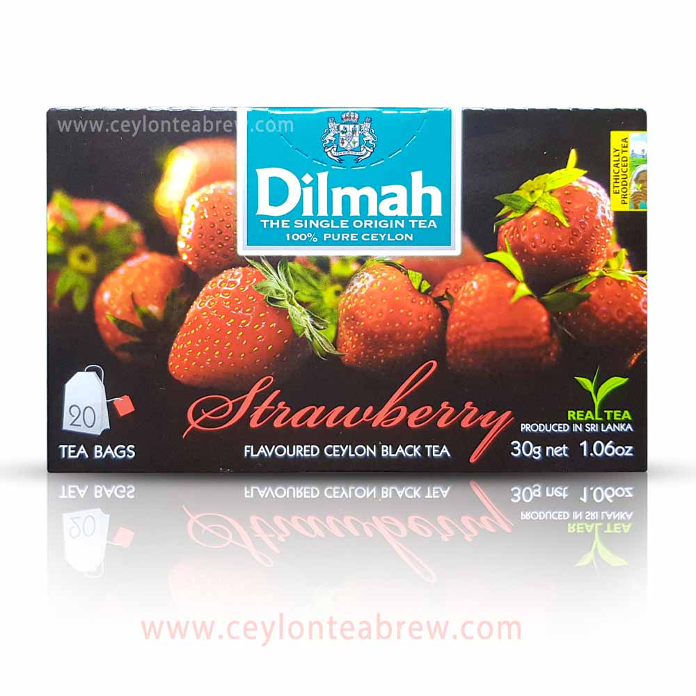 Dilmah Ceylon black tea with strawberry extracts