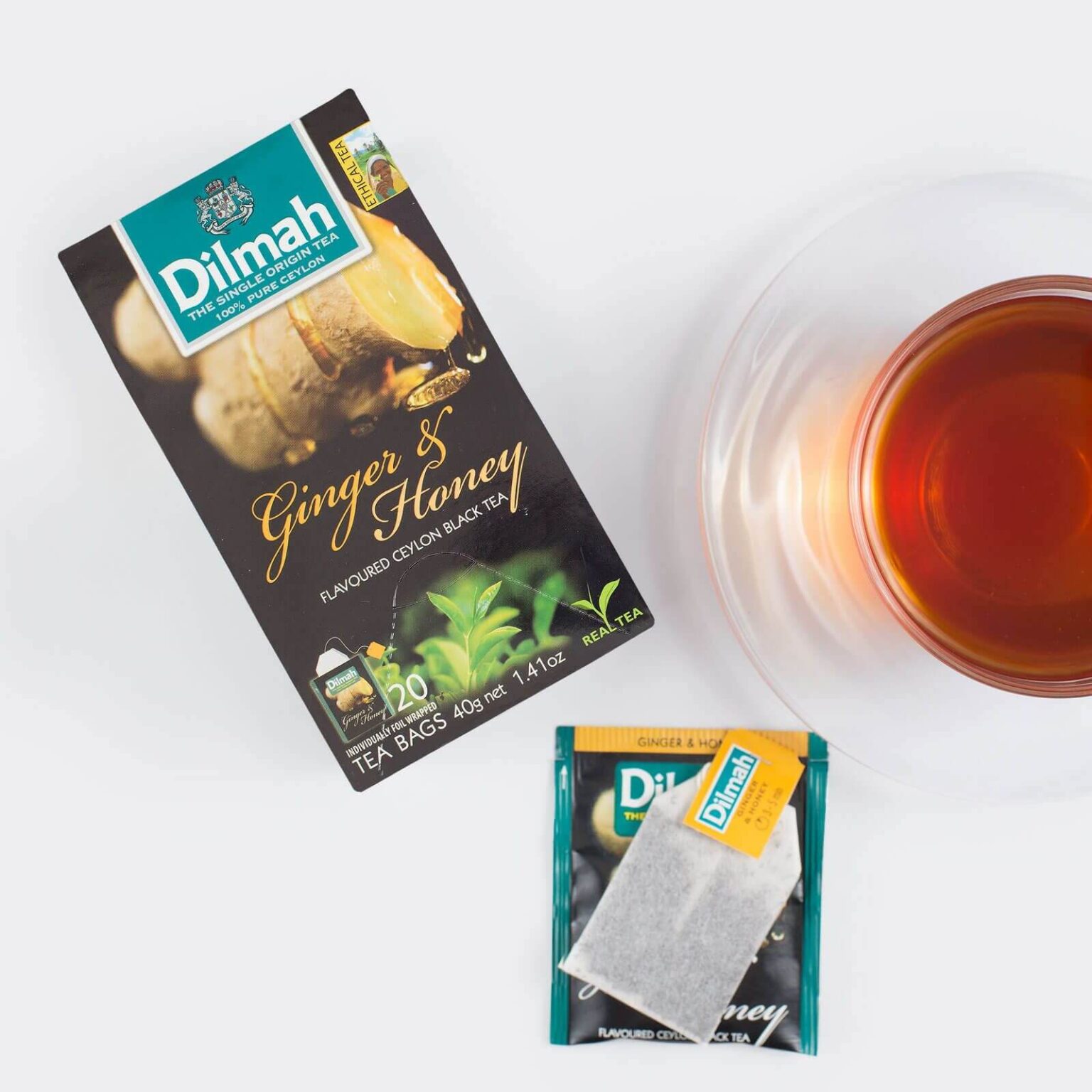 Dilmah Ceylon Ginger And Honey Flavoured Tea Ceylon Tea Brew
