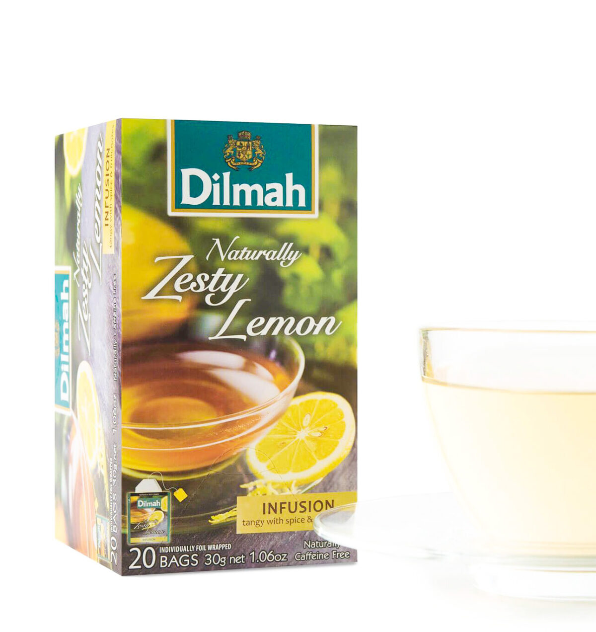 Dilmah Naturally Zesty Lemon flavored ceylon black tea