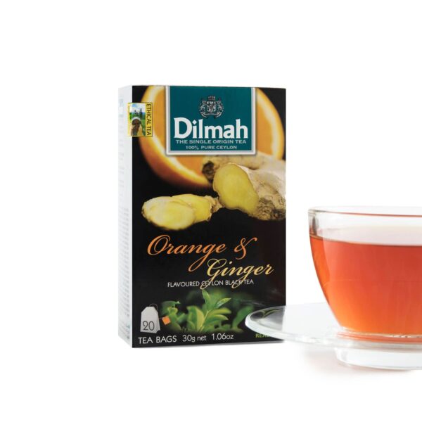Dilmah Orange-and-Ginger flavored ceylon black tea