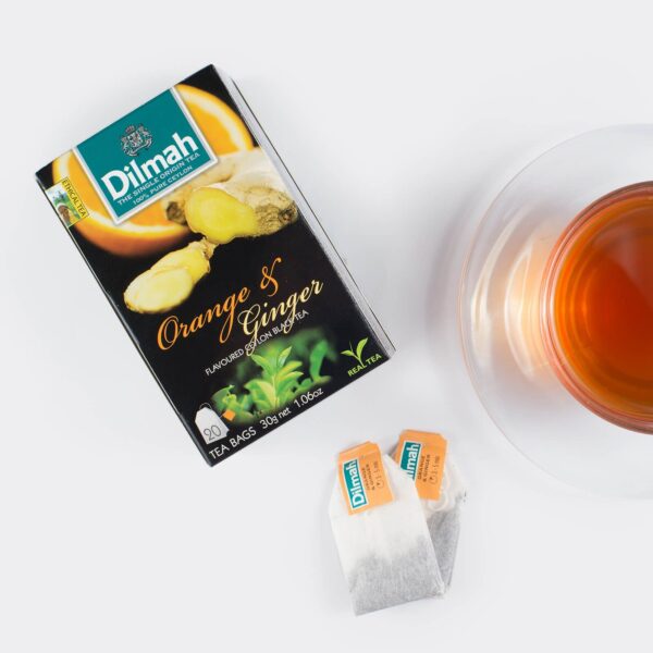 Dilmah Orange-and-Ginger flavored ceylon black tea