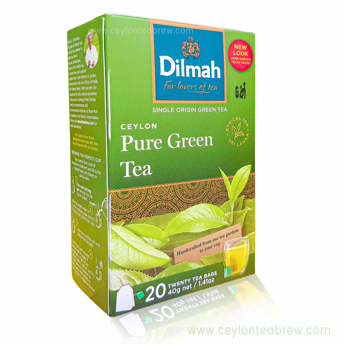 Dilmah Pure Ceylon Green Tea bags 1