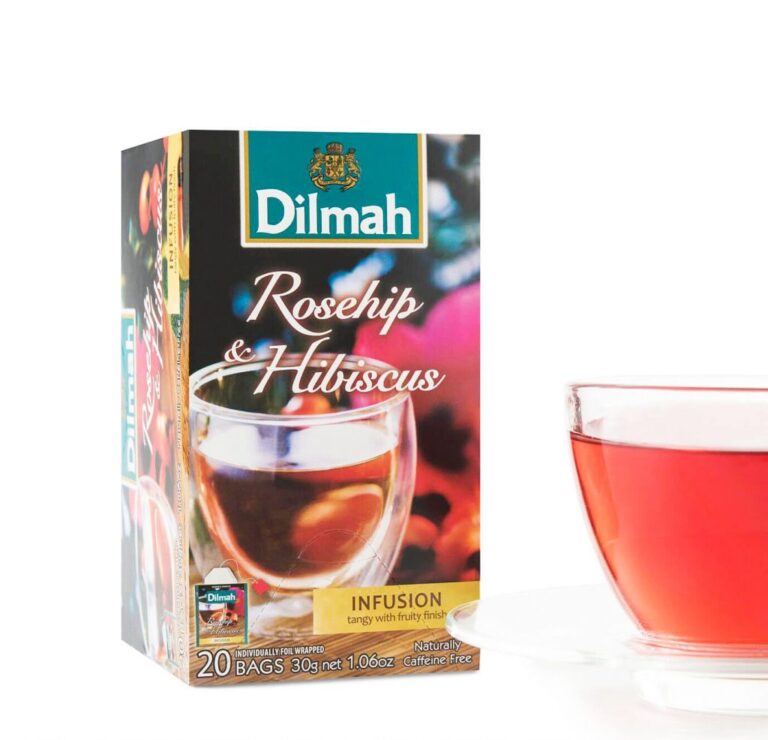 Dilmah Ceylon Tea With Natural Rosehip & Hibiscus Flavor | Ceylon Tea Brew