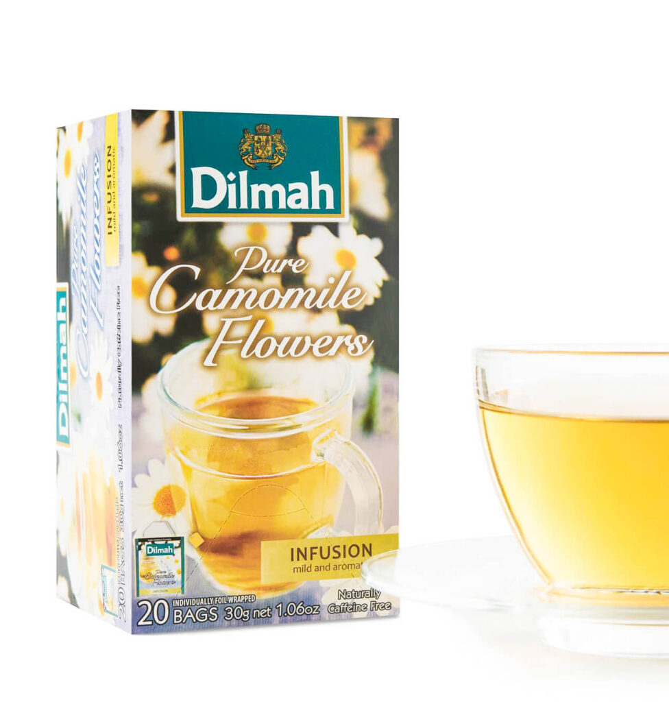 Dilmah Pure Camomile Flowers Tea Ceylon Tea Brew