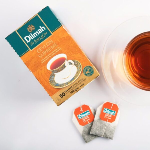 Dilmah ceylon supreme black tea bag 100g
