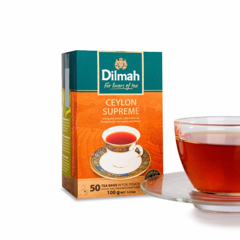 Dilmah ceylon supreme black tea bag 100g
