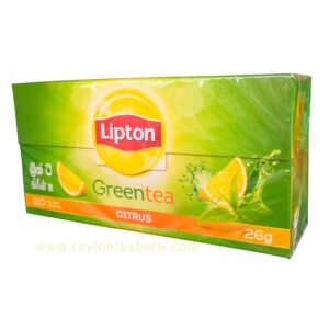 Ceylon Lipton Green Tea With Citrus Flavor Tea Bags | Ceylon Tea Brew