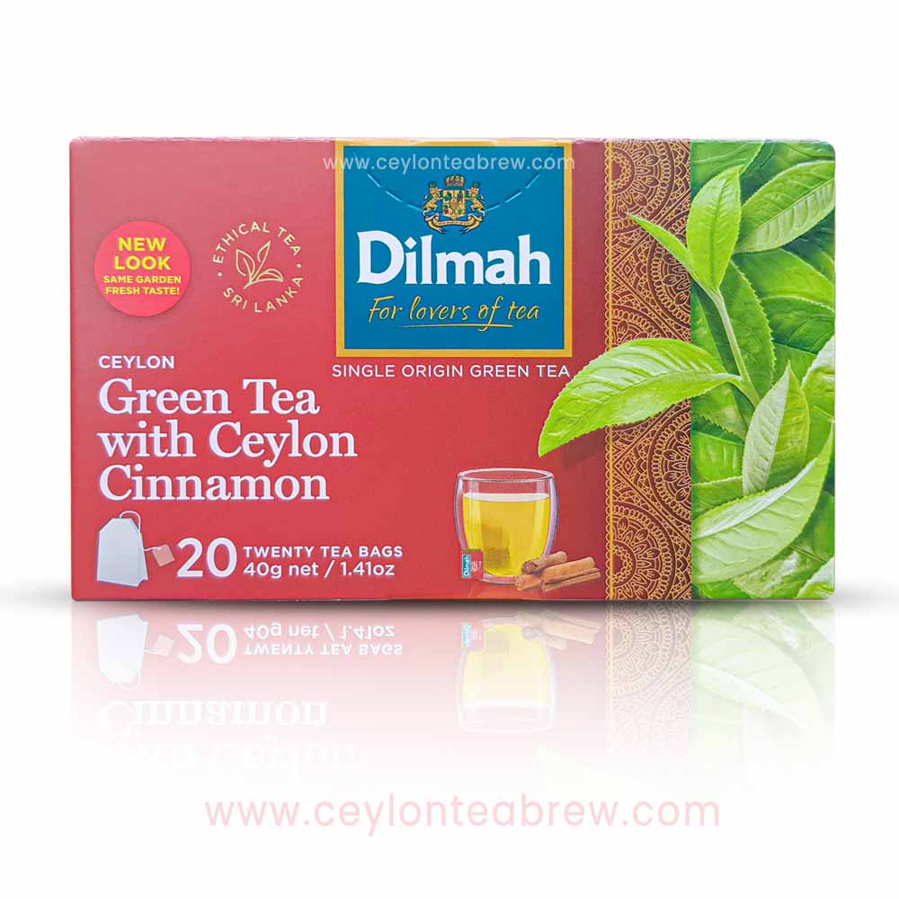 Pure Ceylon Green Tea bags with Ceylon Cinnamon extracts
