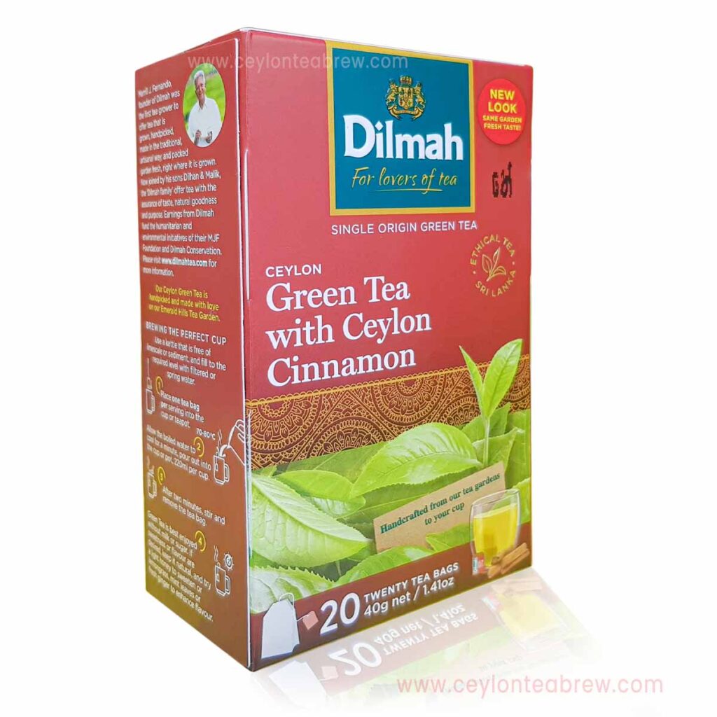 Dilmah Ceylon Exceptional Pure Green Tea Luxury Bags | Ceylon Tea Brew
