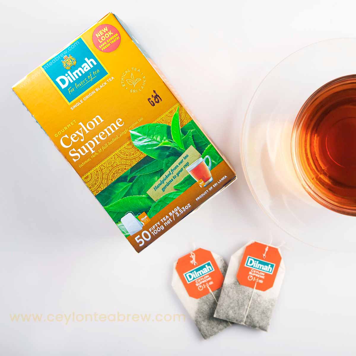 dilmah ceylon black tea supreme tea 50 bags