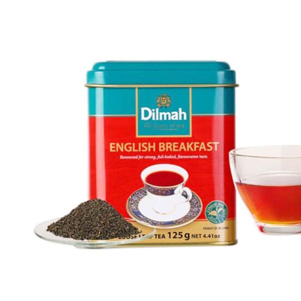 Dilmah English breakfast ceylon tea loose tea in tin caddy