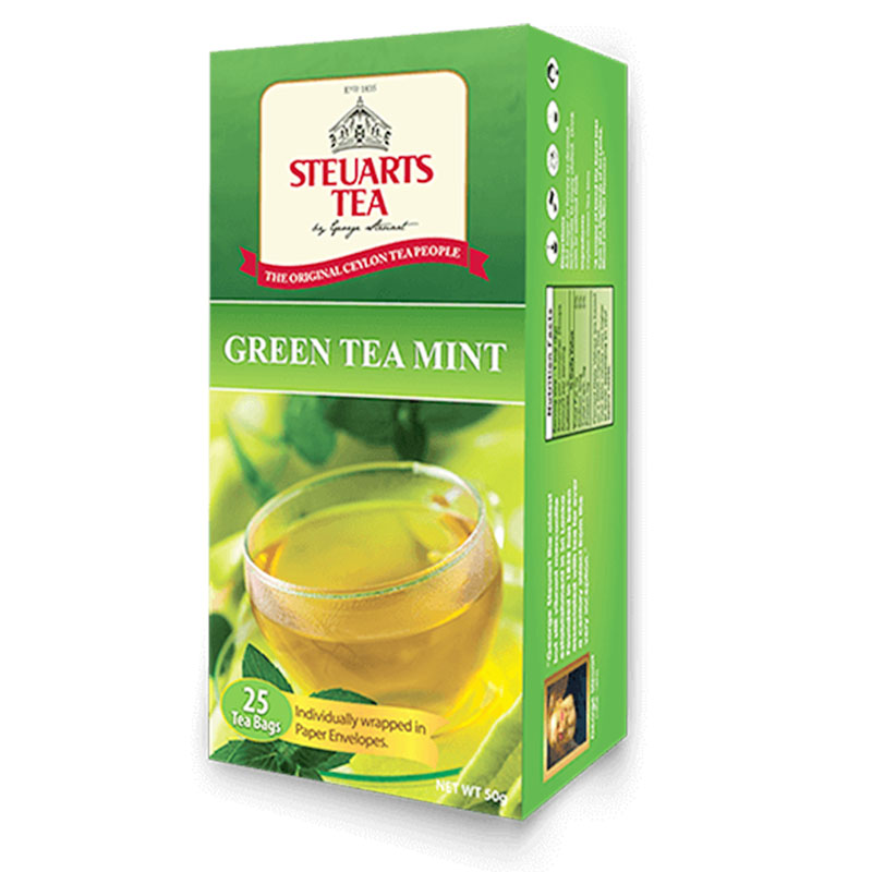 Steuarts Green tea with Mint
