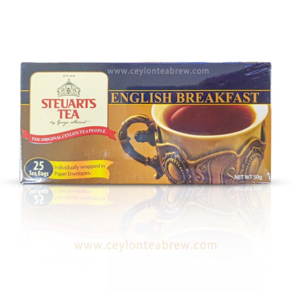 steuarts ceylon pure black English's breakfast tea bags