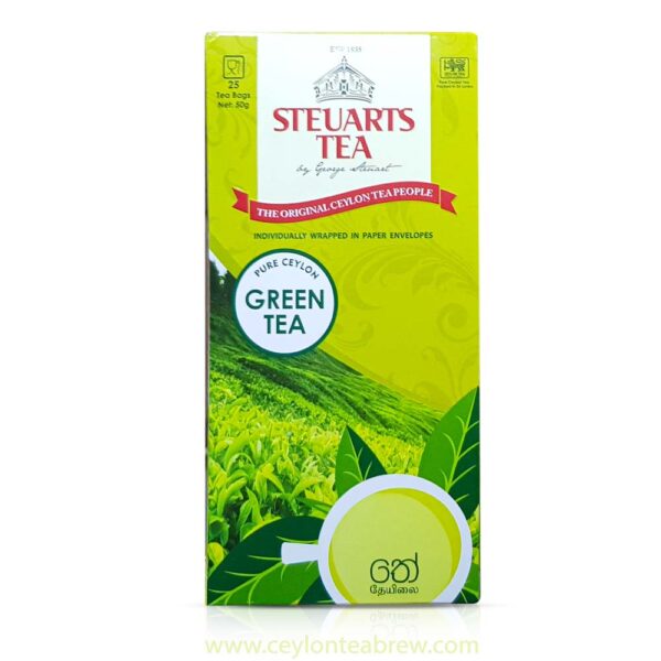 steuarts ceylon pure green tea bags anti oxidant