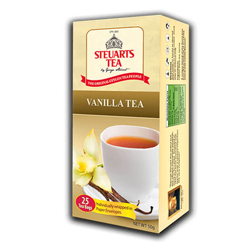 Steuarts Ceylon tea with vanilla flavor