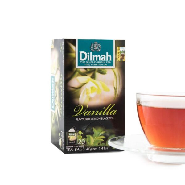 Dilmah Vanilla flavored ceylon black tea bags