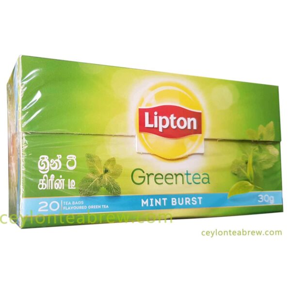 Lipton Ceylon Pure Green Tea with Mint Burst