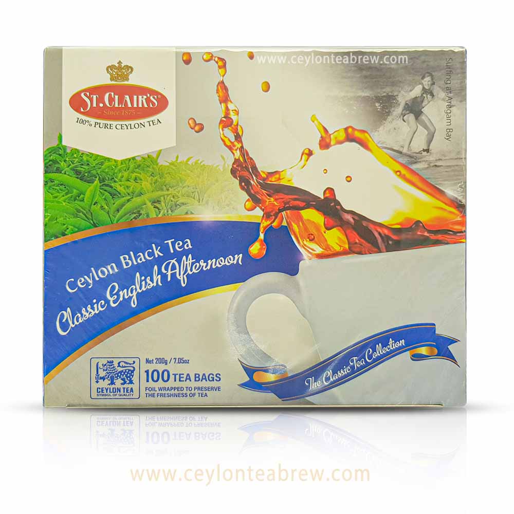 St Clair's Ceylon black tea classic English afternoon tea bags