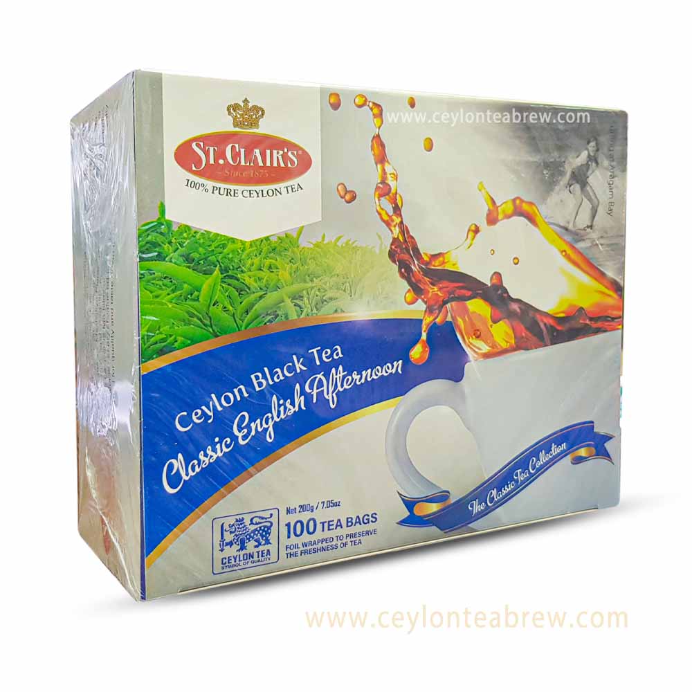 St Clair's Ceylon black tea classic English afternoon tea bags