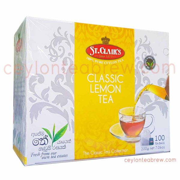 St.Clair's Ceylon Tea With Classic Lemon Enveloped Bags | Ceylon Tea Brew