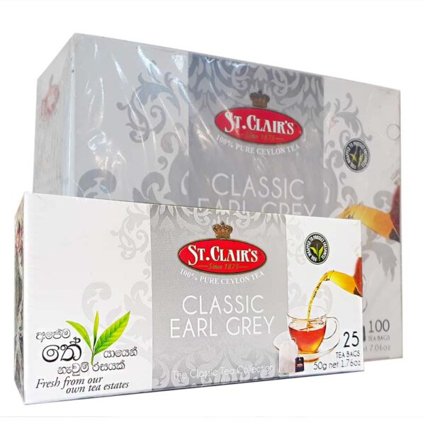 st. clair Earl Grey premium black tea 100 and 50 bags
