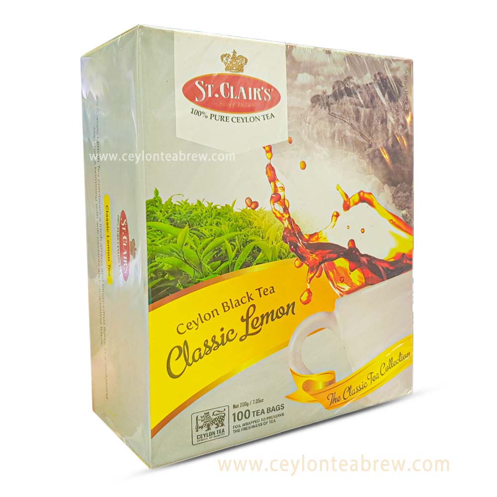 St Clair's Ceylon black tea classic lemon tea bags