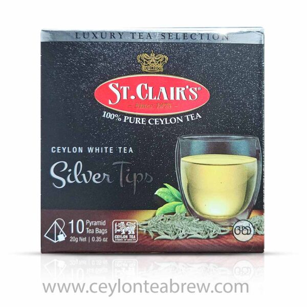 st. clair's pure ceylon Silver Tips White tea bags