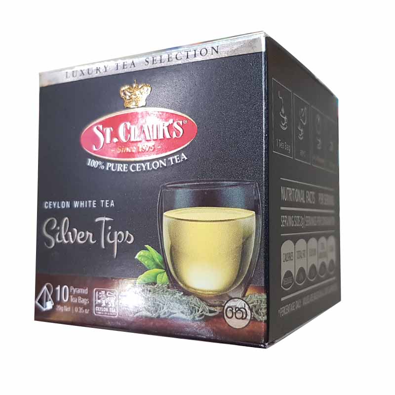 st. clair's pure ceylon Silver Tips White tea bags
