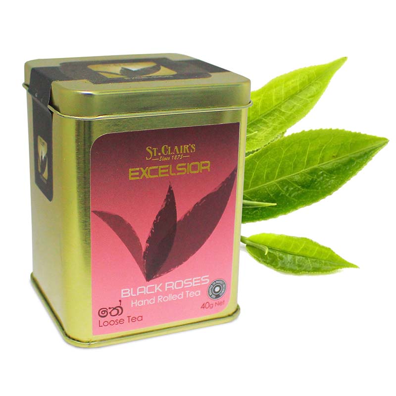 St.Clair's Excelsior Ceylon Black Roses hand rolled Loose Tea