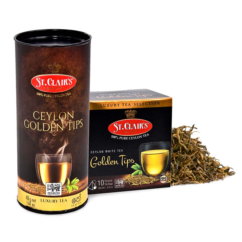 st. clair's pure ceylon Golden Tips White tea bags