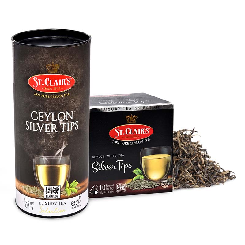 st. clair's pure ceylon Silver Tips White tea bags