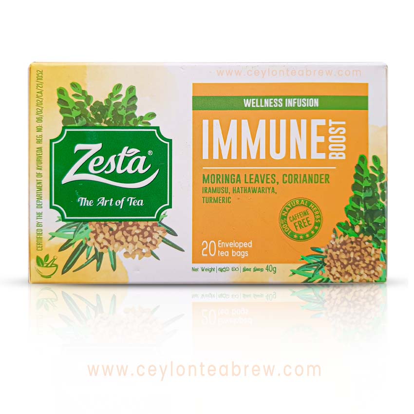 Zesta Ceylon tea Immune Boost tea Moringa coriander