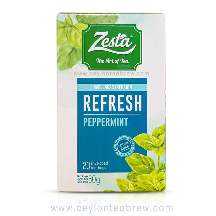 Zesta Ceylon tea Refresh Peppermint tea bags