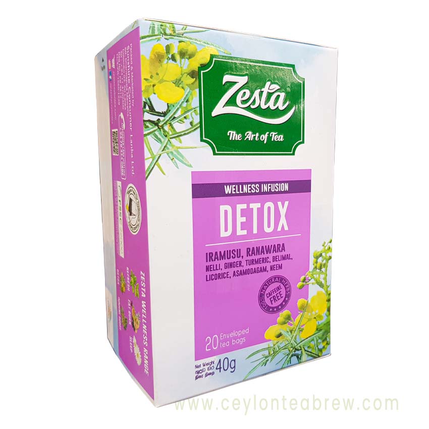 Zesta Ceylon Detox tea caffeine free herbal tea