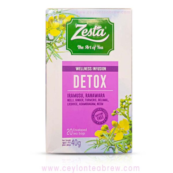 Zesta ceylon Detox tea caffeine free herbal tea