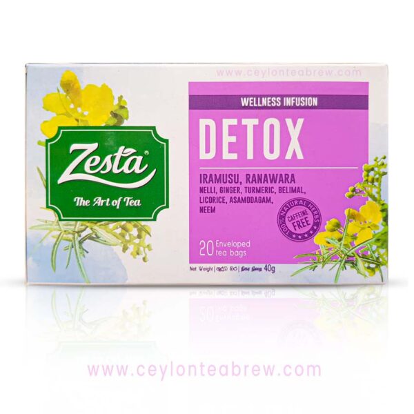 Zesta ceylon Detox tea caffeine free herbal tea 2