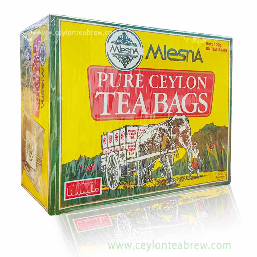 Mlesna Ceylon pure Black tea bags 50g