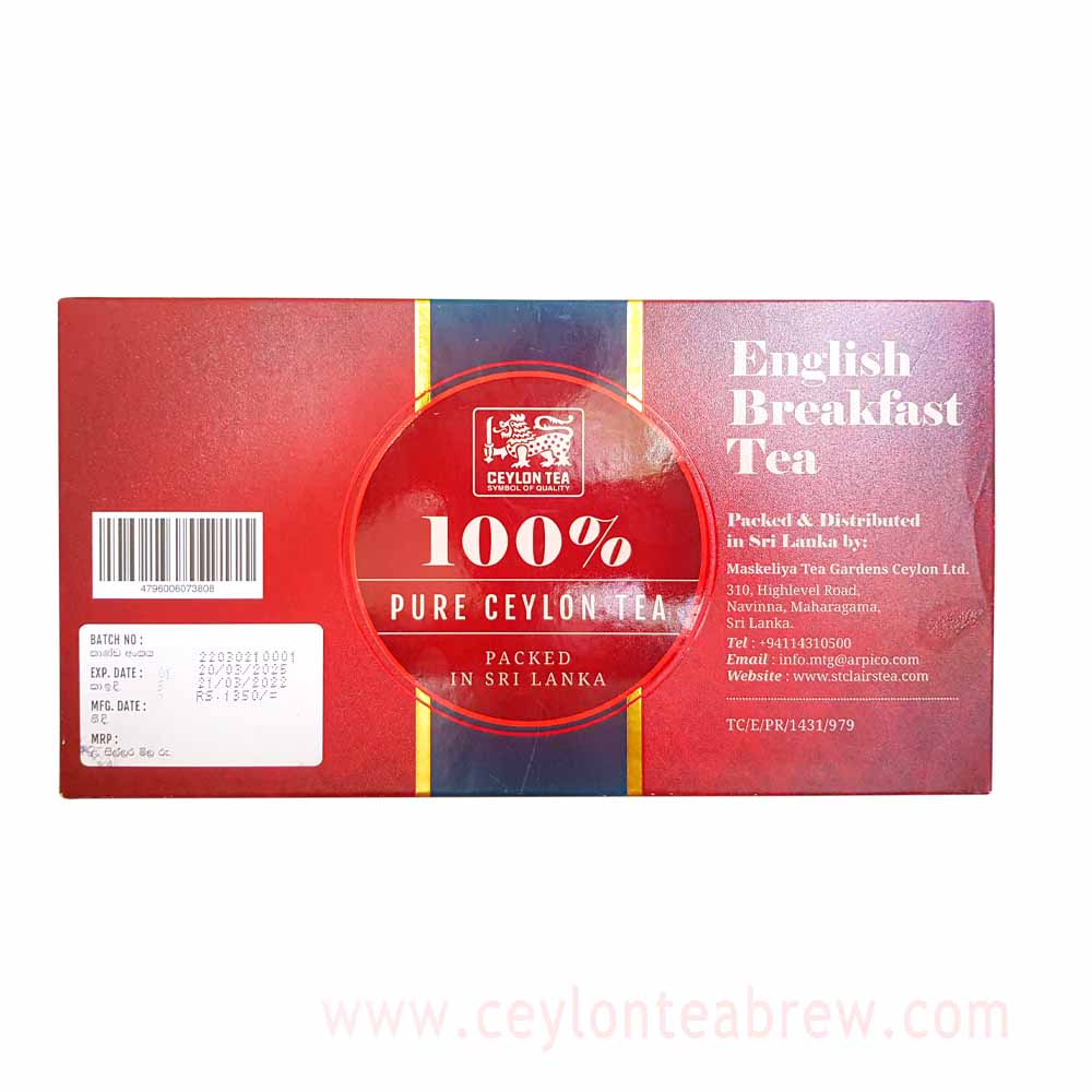 English breakfast tea black tea 100 packets