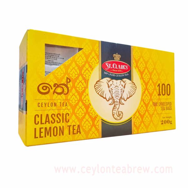 St. Clairs Ceylon Classic leamon tea bags tea sachet