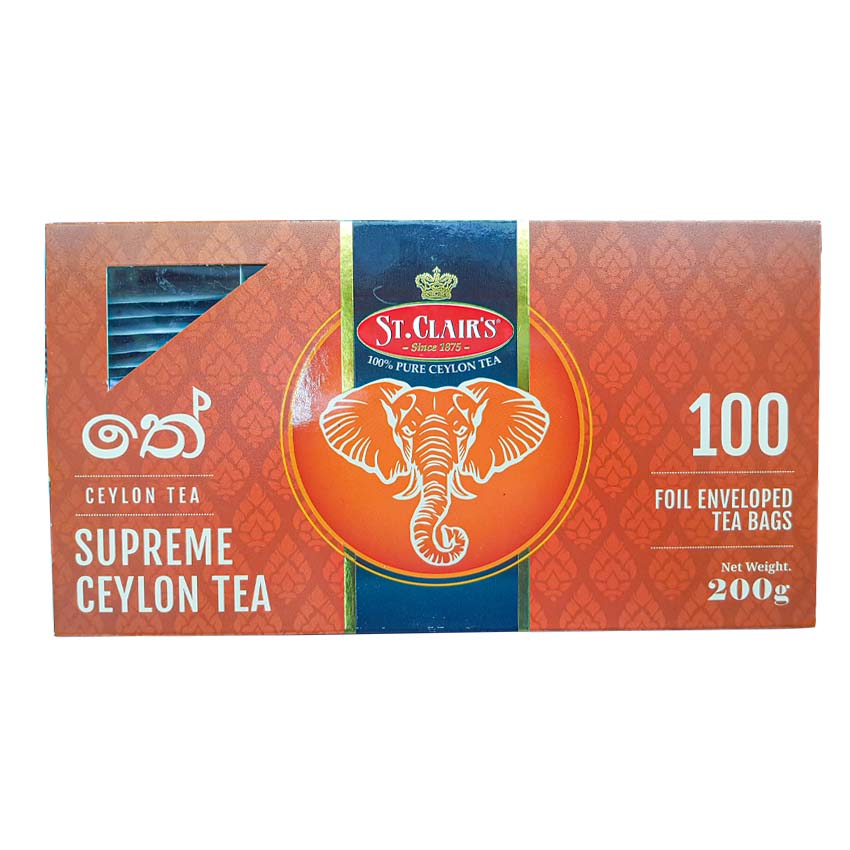 St. Clairs Ceylon Supreme enveloped tea bags