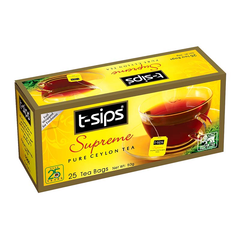 t-sips supreme Pure ceylon tea