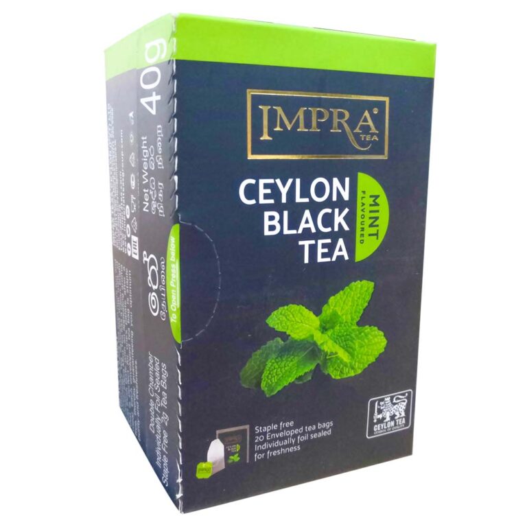 Impra Ceylon Black Tea With Mint Flavor Ceylon Tea Brew
