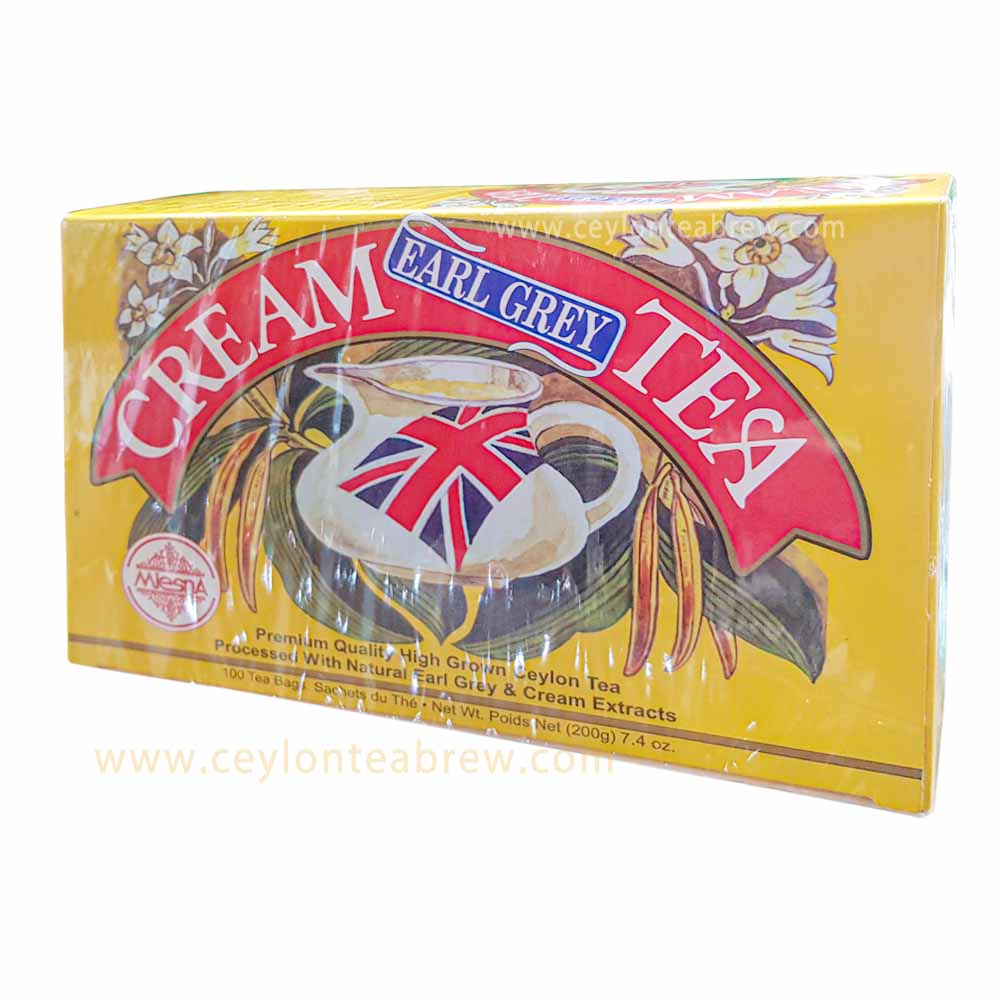 Mlesna Ceylon earl grey cream 100 tea bags high grown tea