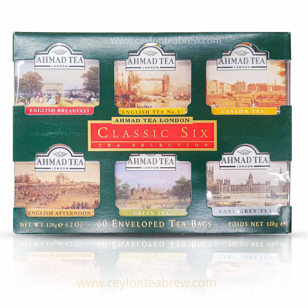 Ahmed tea London Ceylon tea 60 enveloped bags gift pack