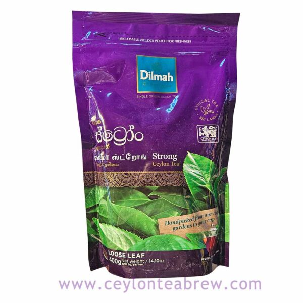 Dilmah Pure ceylon strong black loose tea 400g