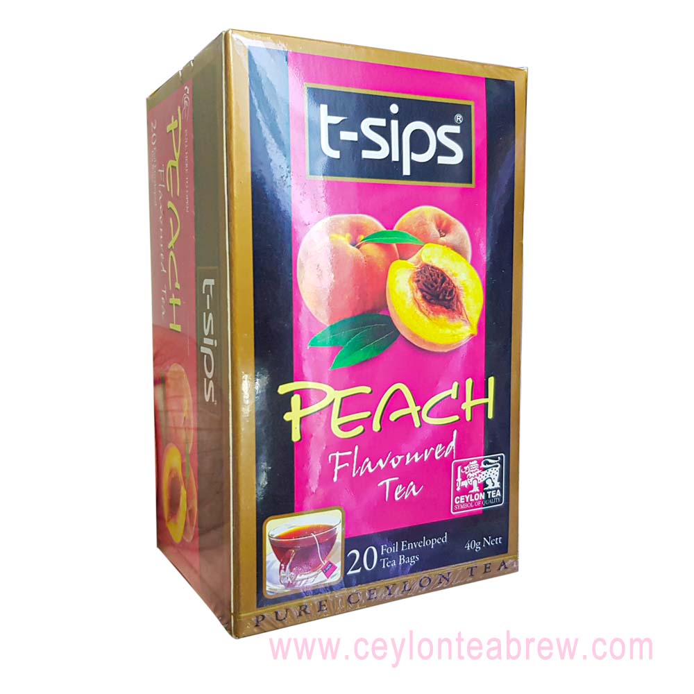 T-Sips peached Flavored Ceylon tea