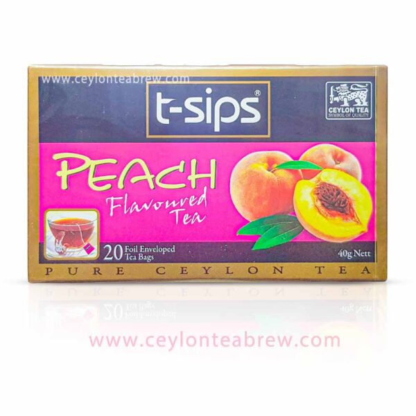 T-sips Ceylon Peach natural flavored tea bags